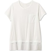 ハイブリッドプリーテッドティー HYBRID PLEATED TEE DC521117 ジャスミンホワイト(JW) Lサイズ [フィットネス ヨガ パンツ レディース]