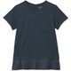 ハイブリッドプリーテッドティー HYBRID PLEATED TEE DC521117 スチールネイビー(NS) Lサイズ [フィットネス ヨガ パンツ レディース]