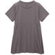 ドライミックスロングレングスティー DRYMIX LONG LENGTH TEE DC721114 ダブグレー(DY) Mサイズ [フィットネス ヨガ シャツ　レディース]