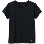 オールデイアクティブジャージーライトティー ALL DAY ACTIVE LIGHT S/S TEE DA721102 ブラック(K) Sサイズ [フィットネス ヨガ シャツ レディース]