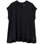 オールデイアクティブジャージーライトフレアスリーブティー ALL DAY ACTIVE LIGHT FLARE SLEEVE TEE DA721103 ブラック(K) Lサイズ [フィットネス ヨガ シャツ レディース]