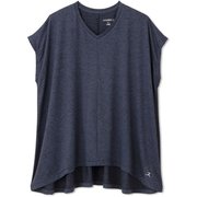 オールデイアクティブジャージーライトフレアスリーブティー ALL DAY ACTIVE LIGHT FLARE SLEEVE TEE DA721103 ウォッシュネイビー(WA) Mサイズ [フィットネス シャツ レディース]