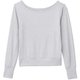 オールデイアクティブジャージーライトロングスリーブクロップティー ALL DAY ACTIVE LIGHT L/S CROP TEE DA721104 ミディアムグレー(MH) Mサイズ [フィットネス ヨガ シャツ レディース]