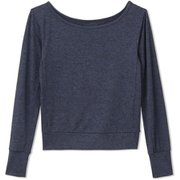 オールデイアクティブジャージーライトロングスリーブクロップティー ALL DAY ACTIVE LIGHT L/S CROP TEE DA721104 ウォッシュネイビー(WA) Sサイズ [フィットネス ヨガ シャツ レディース]