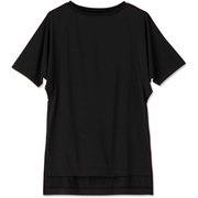 ハイラインロングレングスティー HIGH LINE LONG LENGTH TEE DA721107 ブラック(K) Lサイズ [フィットネス ヨガ シャツ レディース]