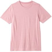 ノンストレスロングレングスワイドティー NON STRESS LONG LENGTH WIDE TEE DA721108 ヘザーピンク(HZ) Mサイズ [フィットネス シャツ レディース]