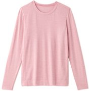 ノンストレスロングスリーブティー NON STRESS L/S TEE DA70104 ヘザーピンク（HZ） Lサイズ [フィットネス ヨガ シャツ レディース]