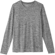 ノンストレスロングスリーブティー NON STRESS L/S TEE DA70104 ブラックミックス(KM) Mサイズ [フィットネス ヨガ シャツ レディース]
