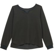サーマルプルオーバー THERMAL PULL OVER DMF521102 ブラック(K) サイズ3 [フィットネス ヨガ ジャケット レディース]