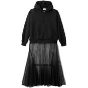 スウェットワンピース SWEAT ONE-PIECE DEAR521300 ブラック(K) Lサイズ [フィットネス ヨガ スウェット レディース]