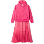 スウェットワンピース SWEAT ONE-PIECE DEAR521300 ネオンピンク(NP) Lサイズ [フィットネス ヨガ スウェット レディース]