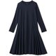 ラインスティッチロングスリーブワンピース LINE STITCH L/S ONE-PIECE DEAR521301 クールネイビー(CV) Mサイズ [フィットネス ヨガ ワンピース レディース]