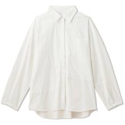 ストレッチブロックドシャツ STRETCH BLOCKED SHIRT DEAR321303 ジャスミンホワイト(JW) Lサイズ [フィットネス ヨガ シャツ レディース]