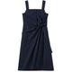 ストレッチギャザードワンピース STRETCH GATHERED ONE-PIECE DEAR321304 クールネイビー(CV) Lサイズ [フィットネス ヨガ ワンピース レディース]