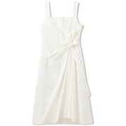 ストレッチギャザードワンピース STRETCH GATHERED ONE-PIECE DEAR321304 ジャスミンホワイト(JW) Mサイズ [フィットネス ヨガ ワンピース レディース]