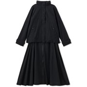 スリーウェイレイヤードジャケット 3WAY COAT DEAR321301 ブラック(K) Lサイズ [フィットネス ヨガ ジャケット レディース]
