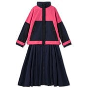 スリーウェイレイヤードジャケット 3WAY COAT DEAR321301 ネオンピンク(NP) Mサイズ [フィットネス ヨガ ジャケット レディース]
