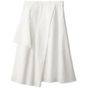 ストレッチアシンメトリースカート STRETCH ASYMMETORY SKIRT DEAR421301 ジャスミンホワイト(JW) Lサイズ [フィットネス ヨガ スカート レディース]