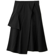 ストレッチアシンメトリースカート STRETCH ASYMMETORY SKIRT DEAR421301 ブラック(K) Mサイズ [フィットネス ヨガ スカート レディース]