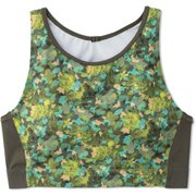 フラワープリントミドルトップ FLOWER PRINT MIDDLE TOP DC121106P モスグリーン(MO) Mサイズ [スポーツブラ]