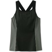 ダブルフェイスミドルトップフェイスタンクトップ DOUBLE FACE TANK TOP DC121107 ブラック(K) Mサイズ [フィットネス ヨガ シャツ レディース]
