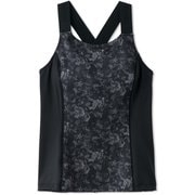 フラワープリントタンクトップ FLOWER PRINT TANK TOP DC121107P ブラック(K) Lサイズ [フィットネス ヨガ シャツ レディース]