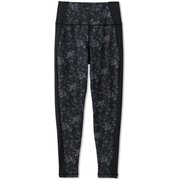 フラワープリントレギンス FLOWER PRINT LEGGINGS DC221102P ブラック(K) Mサイズ [フィットネス ヨガ タイツ レディース]