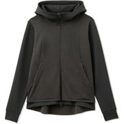 エアリースウェットウィンドフーディ AIRY SWEAT WIND HOODIE DC521104 ブラック(K) Lサイズ [フィットネス ヨガ パーカー レディース]