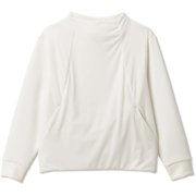 エアリースウェットウィンドトップ AIRY SWEAT WIND TOP DC521105 ジャスミンホワイト(JW) Mサイズ [フィットネス ヨガ スウェット レディース]