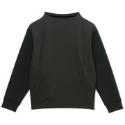 エアリースウェットウィンドトップ AIRY SWEAT WIND TOP DC521105 ブラック(K) Lサイズ [フィットネス ヨガ スウェット レディース]