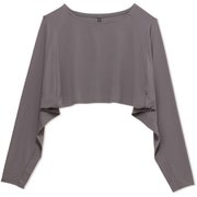 ダンスキンアロンジェカバーアップトップ DANSKIN ALLONGE COVER UP TOP DC521106 ダブグレー(DY) Mサイズ [フィットネス ヨガ シャツ レディース]
