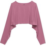 ダンスキンアロンジェカバーアップトップ DANSKIN ALLONGE COVER UP TOP DC521106 プラム(PM) Mサイズ [フィットネス ヨガ シャツ レディース]