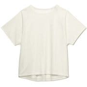 ハイブリッドベントチュールカバートップ HYBRID VENT TULLE COVER TOP DC721109 ジャスミンホワイト(JW) Mサイズ [フィットネス ヨガ シャツ レディース]