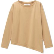 ダイアゴナルヘムプルオーバー DIAGONAL HEM PULL OVER DMF521105 ライトベージュ(BL) サイズ3 [フィットネス ヨガ シャツ レディース]