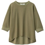 サーマルスリークォーターティー THERMAL 3/4 TEE DMF521106 オリーブグリーン(OG) サイズ2 [フィットネス ヨガ シャツ レディース]