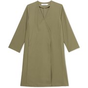 シェルタリングラペルレスコート SHELTERING LAPELLESS COAT DMF321101 オリーブグリーン(OG) サイズ1 [フィットネス ヨガ コート レディース]