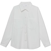 シェルタリングシャツ SHELTERING SHIRT DMF321102 ジャスミンホワイト(JW) サイズ3 [フィットネス ヨガ ジャケット レディース]