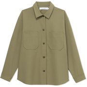 シェルタリングシャツ SHELTERING SHIRT DMF321102 オリーブグリーン(OG) サイズ2 [フィットネス ヨガ ジャケット レディース]