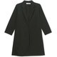 スプリングコート SPRING COAT DMF321103 ブラック(K) サイズ2 [フィットネス ヨガ コート レディース]