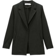 ストレッチテイラードジャケット STRETCH TAILORED JACKET DMF321106 ブラック(K) サイズ1 [フィットネス ヨガ ジャケット レディース]