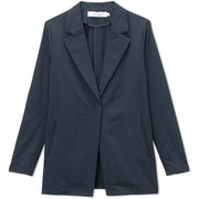 ストレッチテイラードジャケット STRETCH TAILORED JACKET DMF321106 ネイビー(N) サイズ3 [フィットネス ヨガ ジャケット レディース]