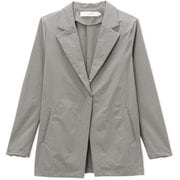 ストレッチテイラードジャケット STRETCH TAILORED JACKET DMF321106 ストーングレー(ON) サイズ1 [フィットネス ヨガ ジャケット レディース]