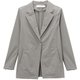 ストレッチテイラードジャケット STRETCH TAILORED JACKET DMF321106 ストーングレー(ON) サイズ2 [フィットネス ヨガ ジャケット レディース]