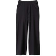シェルタリングワイドパンツ SHELTERING WIDE PANTS DMF421100 ブラック(K) サイズ1 [フィットネス ヨガ パンツ レディース]