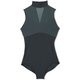 ダンスキンハイネックドレオタード DANSKIN HIGH NECKED LEOTARD DA121100 ダークグリーン(DG) Sサイズ [フィットネス ヨガ シャツ レディース]