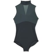 ダンスキンハイネックドレオタード DANSKIN HIGH NECKED LEOTARD DA121100 ダークグリーン(DG) Mサイズ [フィットネス ヨガ シャツ レディース]
