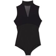 ダンスキンハイネックドレオタード DANSKIN HIGH NECKED LEOTARD DA121100 ブラック(K) Mサイズ [フィットネス ヨガ シャツ レディース]