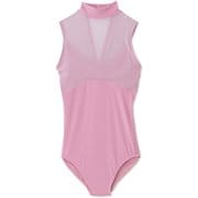 ダンスキンハイネックドレオタード DANSKIN HIGH NECKED LEOTARD DA121100 オーキッドピンク(OP) Lサイズ [フィットネス ヨガ シャツ レディース]