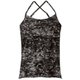 スキニッシュプリントキャミソール SKINISH PRINT CAMISOLE DA10302P ウォッシュブラック(WK) Sサイズ [フィットネス ヨガ カップ付きシャツ レディース]
