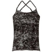 スキニッシュプリントキャミソール SKINISH PRINT CAMISOLE DA10302P ウォッシュブラック(WK) Mサイズ [フィットネス ヨガ カップ付きシャツ レディース]